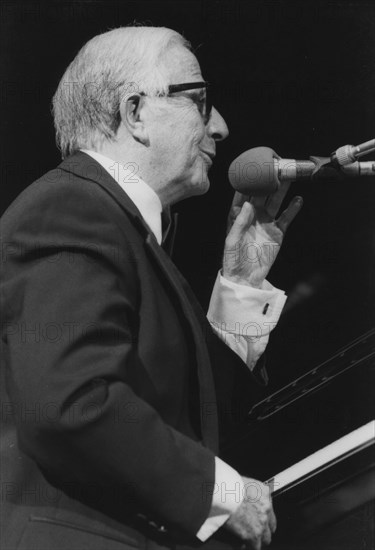 George Shearing, David Jacobs, Barbican, London, 1996. Creator: Brian Foskett.