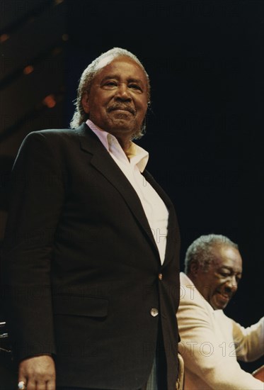 Harry Sweets Edison, Milt Hinton, Benny Carter's Swing America, North Sea Jazz Festival, 1991. Creator: Brian Foskett.