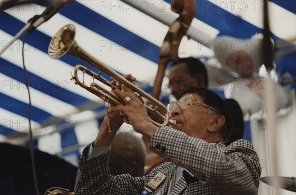 Doc Cheatham, Edinburgh Jazz Festival, 1988. Creator: Brian Foskett.