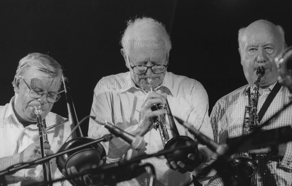 Humphrey Lyttelton and Pete Strange, Brecon Jazz Festival, 1998. Creator: Brian Foskett.