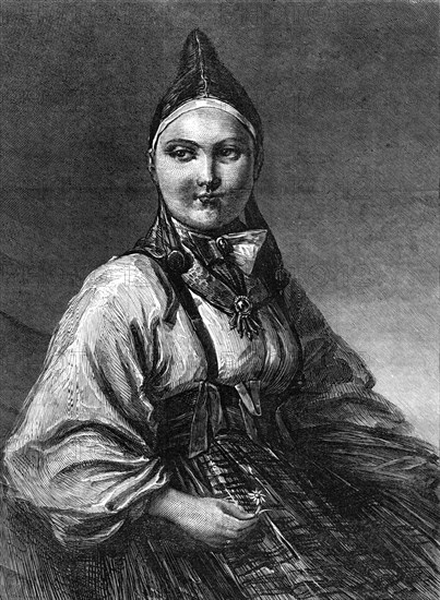 A Peasant of Dalecarlia by E. Lundgren, 1870. Creator: Unknown.