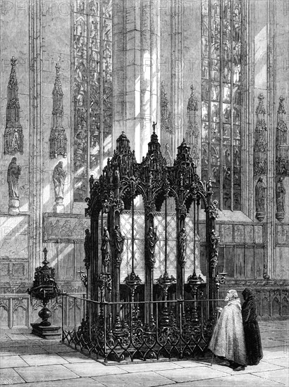 The Shrine of St. Sebald, Nuremberg, by Samuel Read, 1870. Creator: W. J. P..