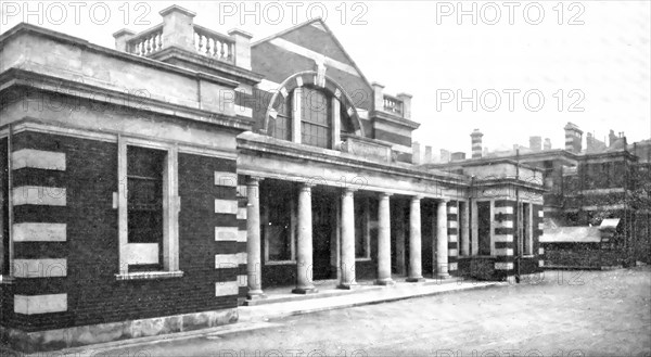 Begin To Hope, All Ye Who Enter Here: Out-Patients' Department, Royal Infirmary, Manchester, 1909. Creator: Unknown.