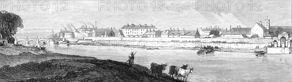 Sketches from Ireland: barracks and ancient castle of Athlone, 1870. Creator: Unknown.