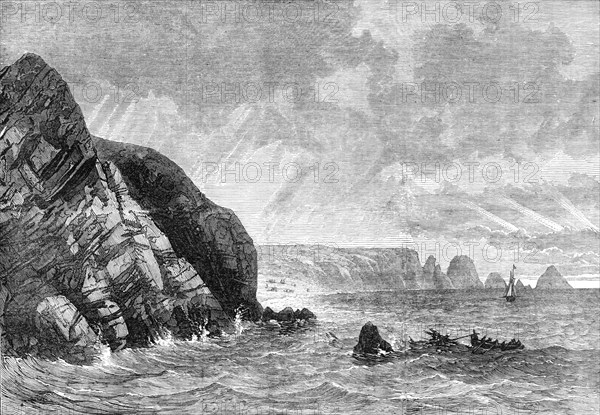 Scene of the wreck of the Gorgone, French man-of-war, 1870. Creator: Unknown.