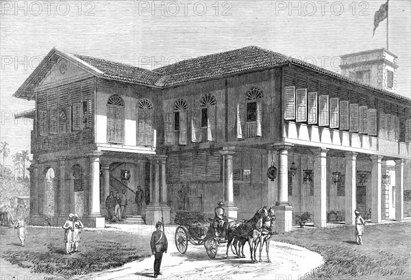 The Duke of Edinburgh at Penang: house occupied by the Duke, 1870. Creator: Unknown.