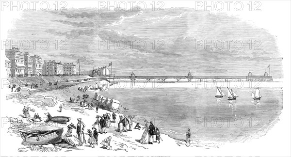 The new pier at Eastbourne, 1870. Creator: Unknown.