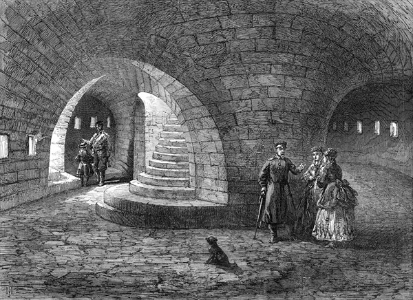 The Crimea Revisited: interior of the Round Tower of the Malakoff, 1869. Creator: Unknown.