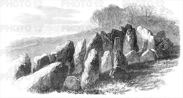 Prehistoric Remains in Jersey: the Cromlech of Mont St. Ube, 1870. Creator: Unknown.