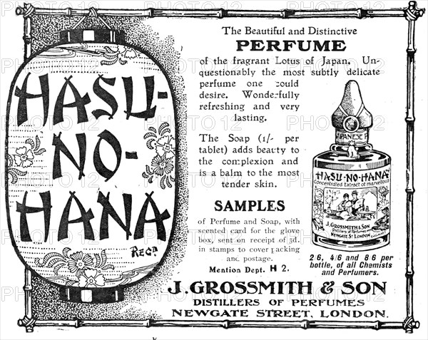 Hasu-no-hana - the Beautiful and Distinctive Perfume, 1909. Creator: Unknown.