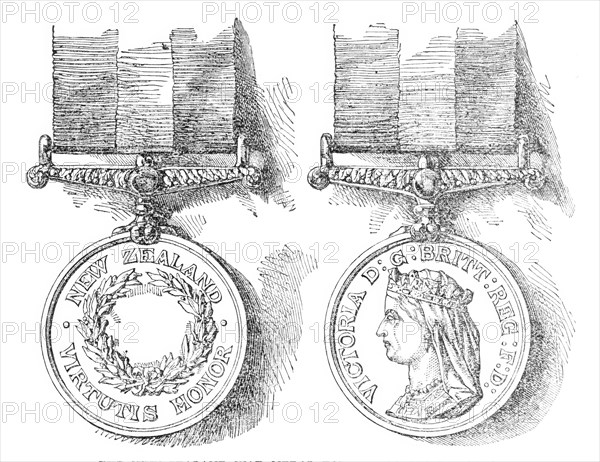 The New Zealand War Medal for the British Troops, 1870. Creator: Unknown.