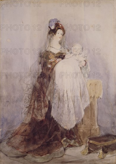 The Christening, 1830-1832. Creator: David Cox the Elder.