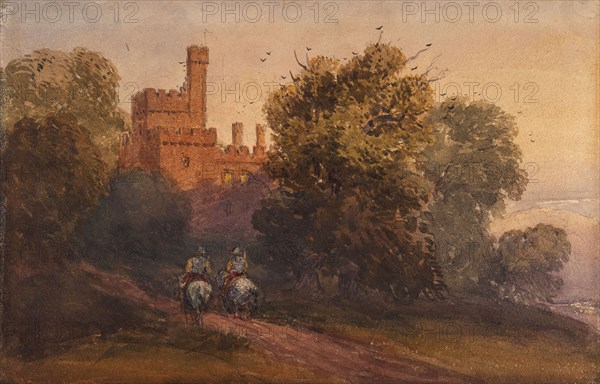 Haddon Hall, c1830s. Creator: David Cox the Elder.