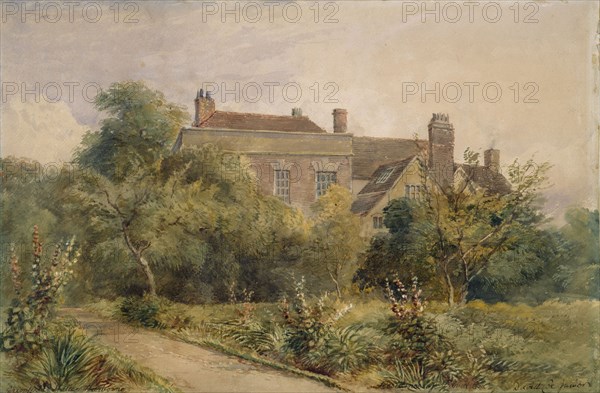 Greenfield House, Harborne, (unknown date), c1850s. Creator: David Cox the Younger.