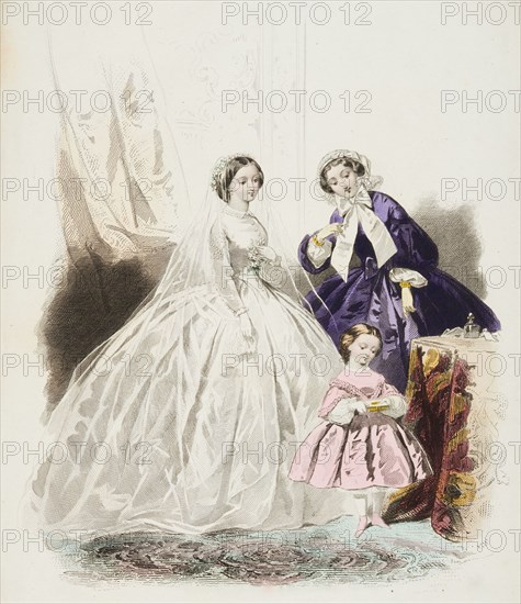 Fashion plate - Journal des Demoiselles III, 1859. Creator: Gilquin & Dupain.