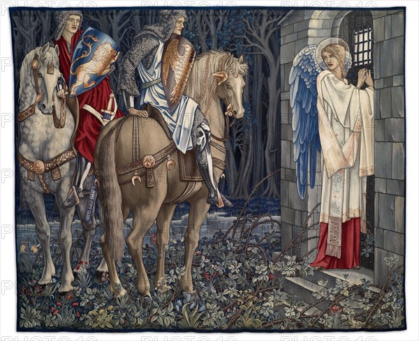 Quest for the Holy Grail Tapestries - Panel 3 - The Failure of Sir Gawaine; Sir Gawaine..., 1895-96. Creator: Sir Edward Coley Burne-Jones.