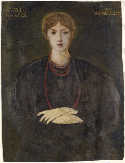 Portrait of Georgiana Burne-Jones (1840-1920), 1863. Creator: Sir Edward Coley Burne-Jones.