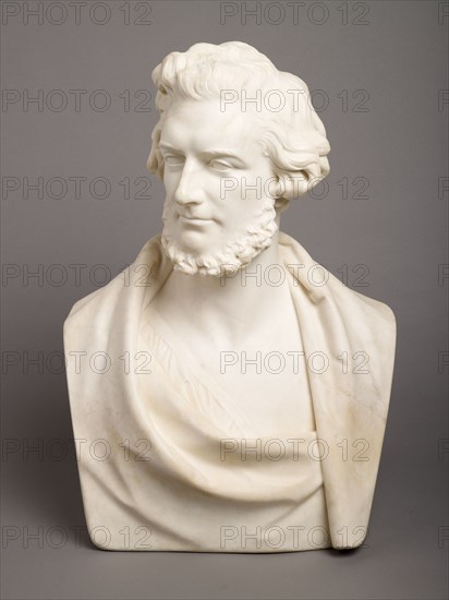 Bust of Felix Mendelssohn-Bartholdy, 1850. Creator: Peter Hollins.