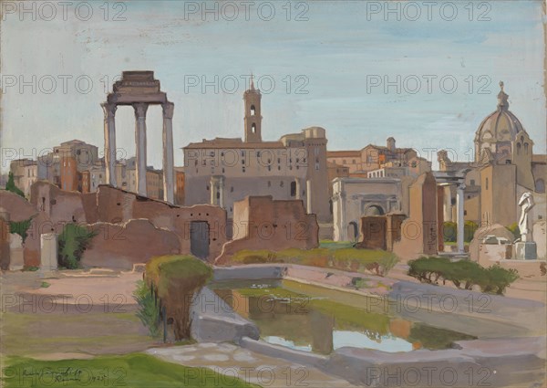 Forum Romanum, 1925. Creator: Eero Jarnefelt.