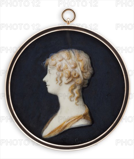 Portrait of a young lady, 1790-1890. Creator: Piat Joseph Sauvage.