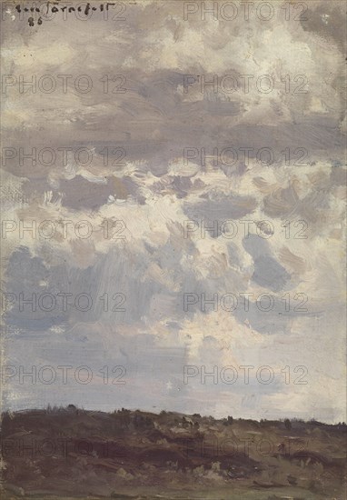 Light Filtering through Clouds, 1886. Creator: Eero Jarnefelt.