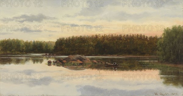 Angling at Dawn, 1893. Creator: Hilda Eloise Granstedt.