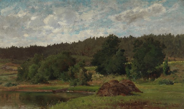 Lakeside Landscape, 1877. Creator: Hjalmar Munsterhjelm.