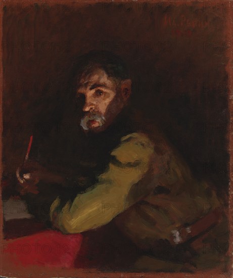 Writing Doctor, 1919. Creator: Il'ya Repin.