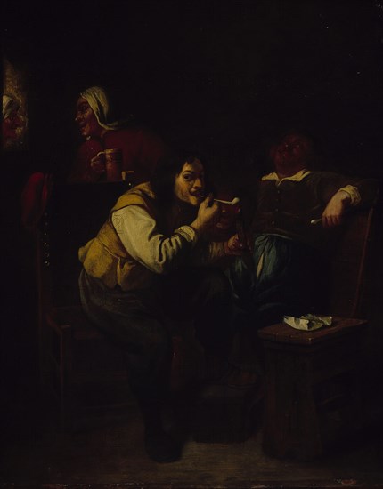 The pipe smokers. Creator: Adriaen Brouwer.