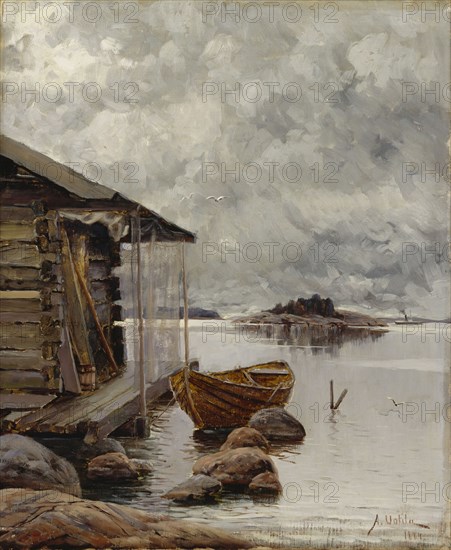 Boat House, 1884. Creator: Aukusti Uotila.