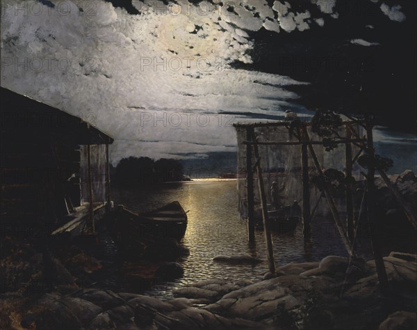 Fishing Hut, 1883. Creator: Aukusti Uotila.