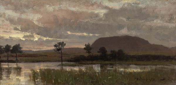 Landscape from the Surroundings of Göteborg, 1873. Creator: Berndt Lindholm.