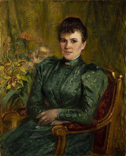 Anna Kjöllerfeldt, nee Sinebrychoff (1854-1943), 1897. Creator: Elisabeth Keyser.