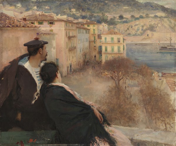 Villefranche Harbour, Nice, 1894. Creator: Jules-Alexis Muenier.