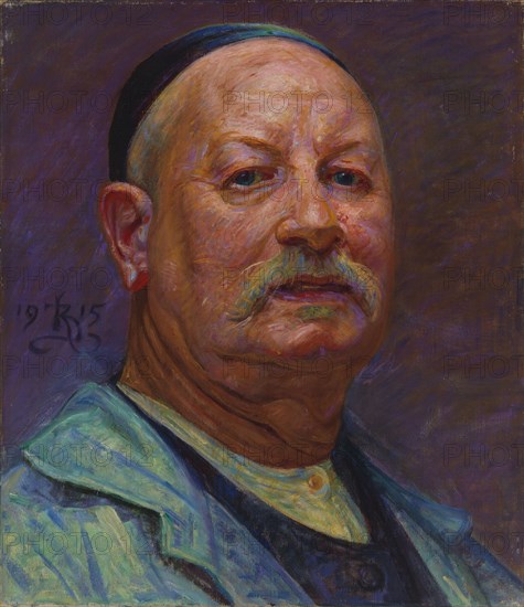 Self-Portrait, 1915. Creator: Kristian Zahrtmann.