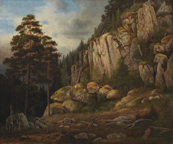 Suopeltovuori in Haminalahti, 1867. Creator: Magnus von Wright.