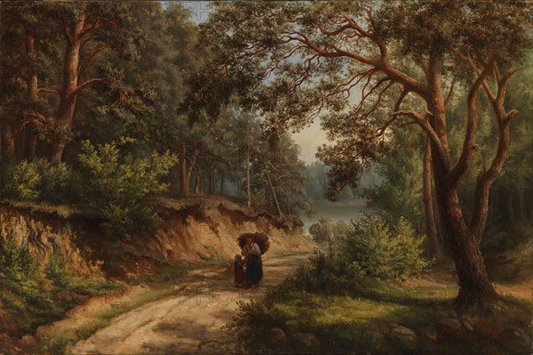 Landscape in Germany, 1860. Creator: Victoria Aberg.