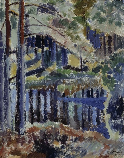 Metsälampi, 1916. Creator: Yrjö Aleksander Ollila.