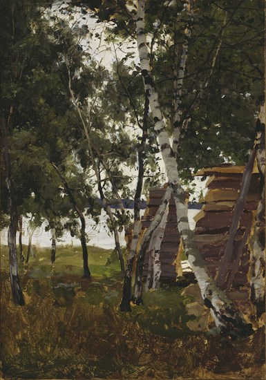 Landscape sketch, Lemström, 1885. Creator: Victor Westerholm.