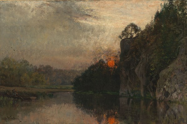 Dusk, 1888. Creator: Alfred Wahlberg.