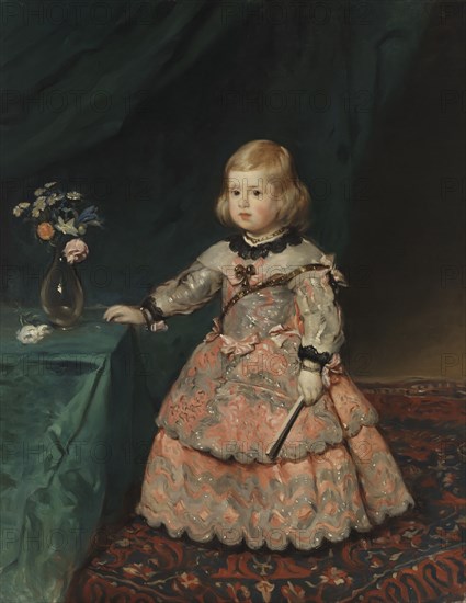 Infanta Margarita in a Pink Gown, copy after Velázquez, 1894. Creator: Helene Schjerfbeck.