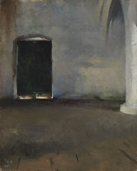 The Door, 1884. Creator: Helene Schjerfbeck.