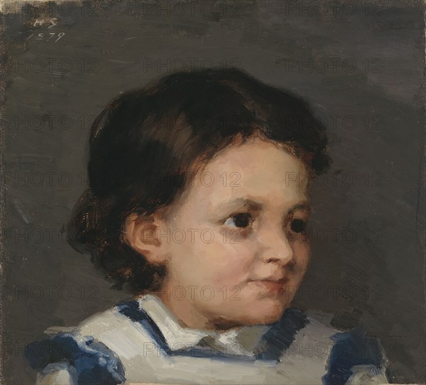 Little Liisa, 1879. Creator: Helene Schjerfbeck.