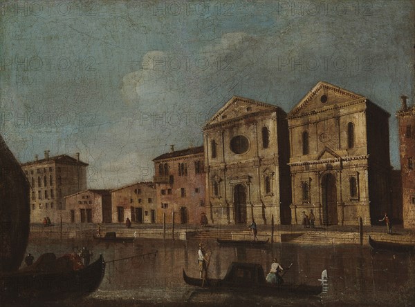 Canal view from Venice, c1740s. Creator: Unknown.