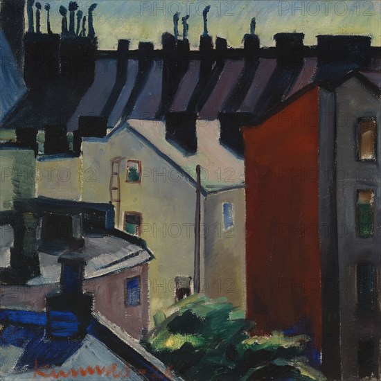 Townscape, 1926. Creator: Vaino Kunnas.