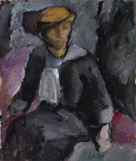 Seated Lady, 1913. Creator: Valle Rosenberg.