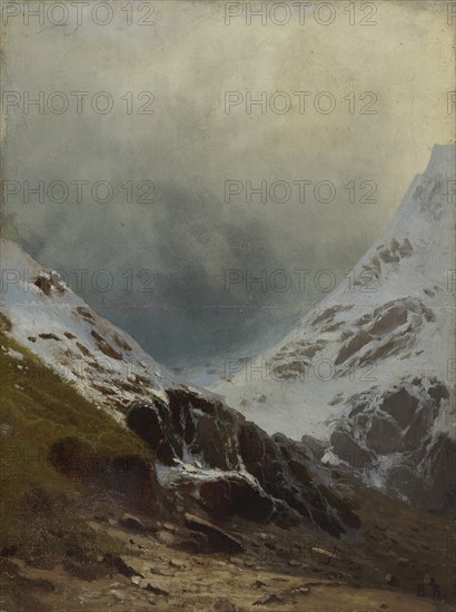 Snowy Mountainsides, 1875-1904. Creator: Vasily Vereshchagin.