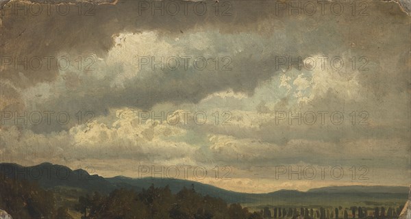 Cloudy Sky, exercise, 1855. Creator: Werner Holmberg.