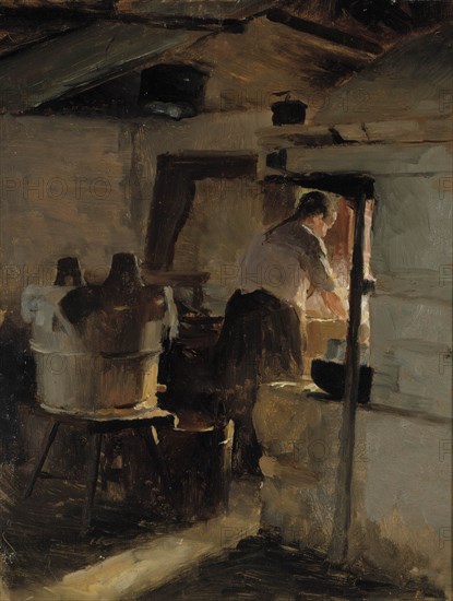 Laundry room, 1884. Creator: Albert Edelfelt.