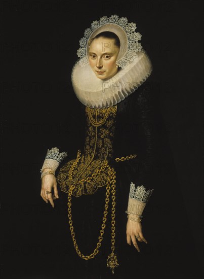 Portrait of a Young Woman, c1610s. Creator: Cornelis Pietersz. van der Voort.